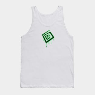 Creepy Dripping Spiral Tank Top